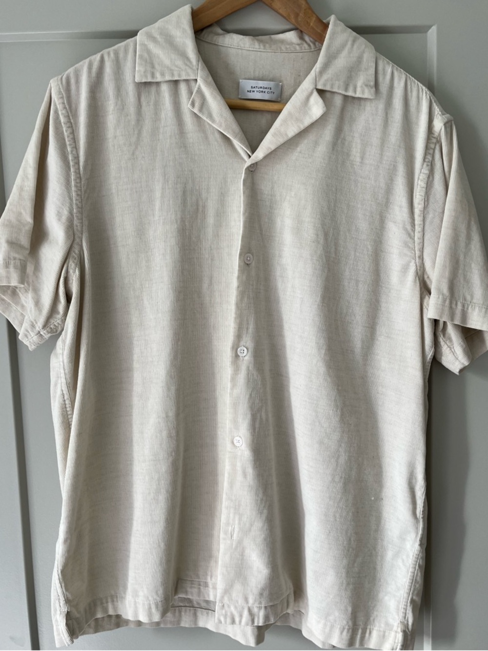 Saturdays NYC camp collar button up